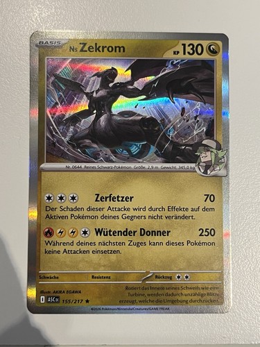 Pokémon tcg zekrom 155 - tcg, 155/217