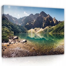 Wandbild Berglandschaft See