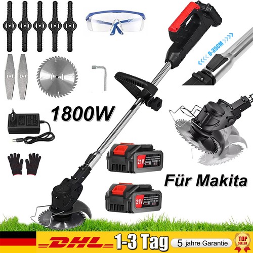 1800w akku rasentrimmer - akku,