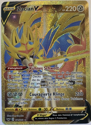 Pokemon zacian full art gold - pokemon, v