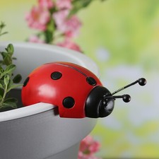 Blumentopfhänger Marienkäfer Dekofigur Topfhänger Tierfigur Gartenfigur 11,5cm