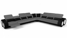 Designer Graues Ecksofa