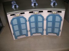 Märklin H0 Ringlokschuppen 7028 Blech dreiständig weiß blau sehr gut in OVP