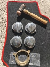 Knock Off Spinner Zentralverschluss Jaguar Chrom MK2 Satz mit Hammer