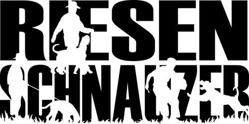 Riesenschnauzer autoaufkleber - riesenschnauzer,