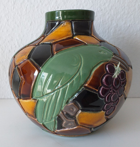 Keramik jugendstilvase raabe - keramik,