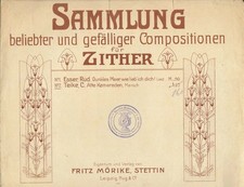 7* Noten ZITHER Märsche Bayerischer Defilir Marsch Schützenmarsch Alte Kameraden