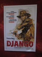 DJANGO FRANCO NERO ITALO KULT WESTERN   EXTREM RARE CINEMA FILM PLAKAT KARTE !!