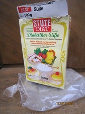 90er J. - Alte Verpackung "STUTE Diabetiker-Süße" MHD 1991 - Lebensmittel - RAR