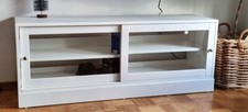 IKEA Havsta TV-Bank mit Sockel, super Zustand, weiß, 160x62x47cm, Neupreis 299 €