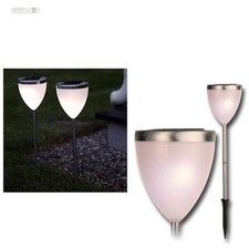 2 LED Solarleuchten Pathlight