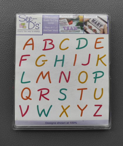 Basteln stempel alphabet - stempel,
