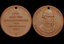 BERGBAU: Medaille 1967. BERG- & HÜTTENMÄNNISCHER TAG - FREIBERG / SACHSEN.