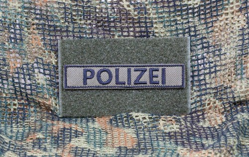Klettpatch polizei 2x10 cm - klettpatch:,