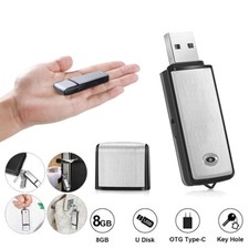 8 GB USB Diktiergerät Voice Recorder Abhörgerät Memory Stick Aufnahme USB Audio