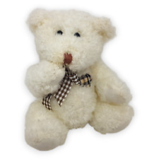 Bär Teddy Althans Weiß Plüsch Kuscheltier Stofftier 13 cm Tier Schleife Vintage