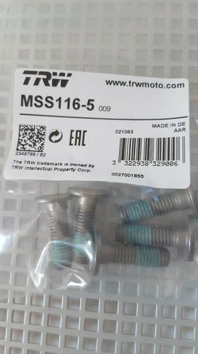 Trw bremsscheibenschraube bmw - bremsscheibenschraube,