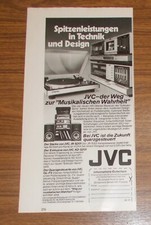 Seltene Werbung vintage JVC