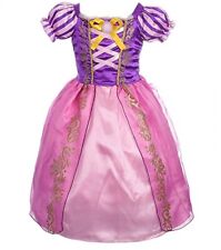 Kinder Kostüm Rapunzel Kleid Mädchen Prinzessin Rosa Fasching Karneval