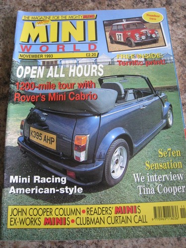 Mini world nov 1993 rover - mini,