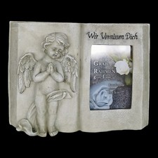 Grabschuck mit Foto Grabdeko