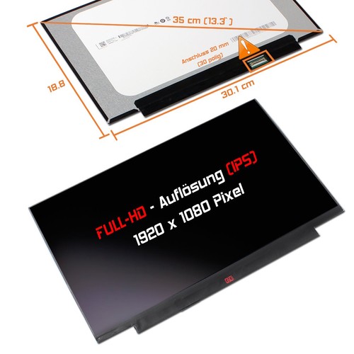 Led display matt passend - 13,3",
