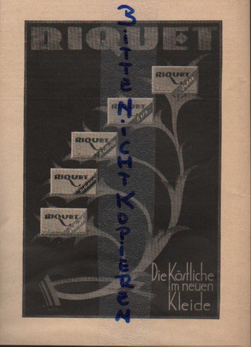 Leipzig werbung 1924 riquet - 1924,,