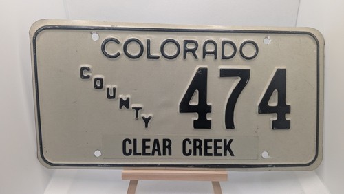 Colorado county license plate - colorado,