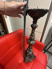 Antik Vintage Kerzenständer Kerzenleuchter Metall Messing Sehr Gross Patina