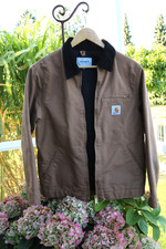 Carhartt WIP Detroit Jacke Größe S in hamilton brown/black rinsed, kaum getragen