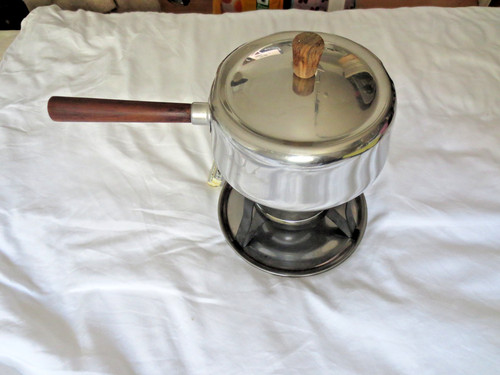 Retro fonduetopf edelstahl - retro, fonduetopf,