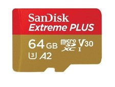 Speicherkarte SanDisk Extreme Plus Micro SDXC 64 GB Class 10 UHS-I/U3 A2 V30
