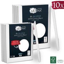 10er Set Keilrahmen Leinwand