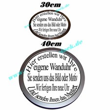 Wanduhr " IHR EIGENES MOTIV -