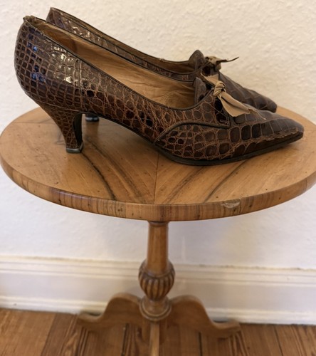 Echte kroko pumps - echte, kroko-pumps