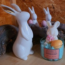 Kerze Osterhase im Glas für