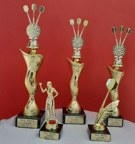 Darts pokale pokal set - darts,