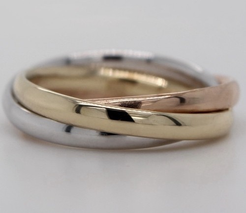 Tricolor dreifach ring - ring, 333