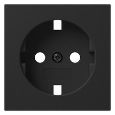 Gira 4920005 Abdeckung für SCHUKO-Steckdose 16 A 250 V~ System 55 Schwarz matt