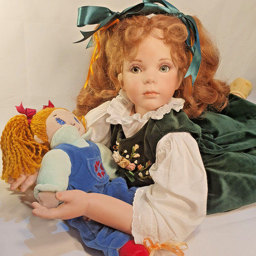 Porzellanpuppe amy 24 - (578), 24"