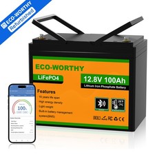 ECO-WORTHY 12V 100Ah LiFePO4