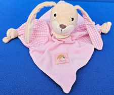 STERNTALER HASE HETTI SCHMUSETUCH ROSA KUSCHELTUCH RASSEL 25 X 25 CM