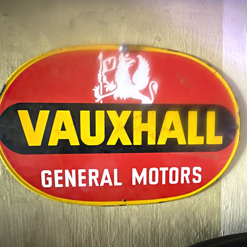 Vauxhall blechschild oval - vauxhall,
