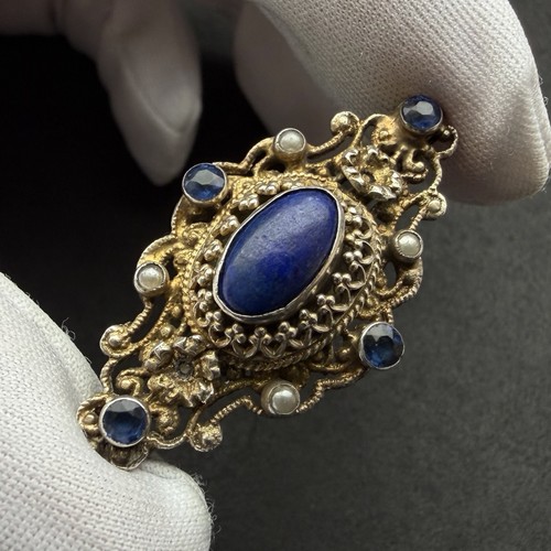 Neorenaissance brosche silber - neorenaissance,
