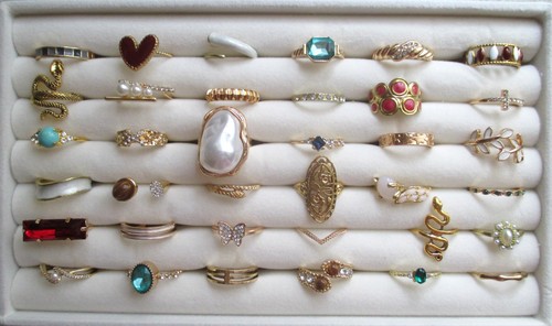 Konvolut modeschmuck ringe - modeschmuck,