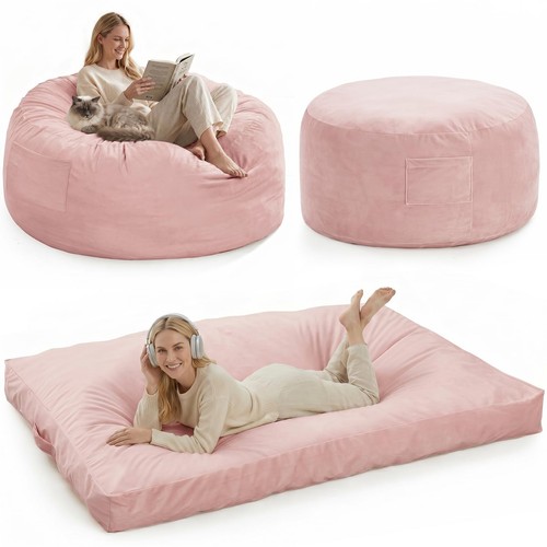 Memory foam sitzsack - 4-in-1,
