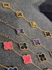 Kleeblatt Armband vergoldet