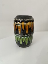 Fat Lava Vase Scheurich Europ Linie 50s 60s 70s mid century vintage retro orange