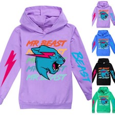 Kinder Mr Beast Druck Hoodie