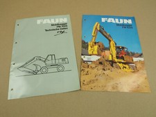 2 Prospekte Technische Daten FAUN FM1025 Mobilbagger 5 Zylinder von 1986